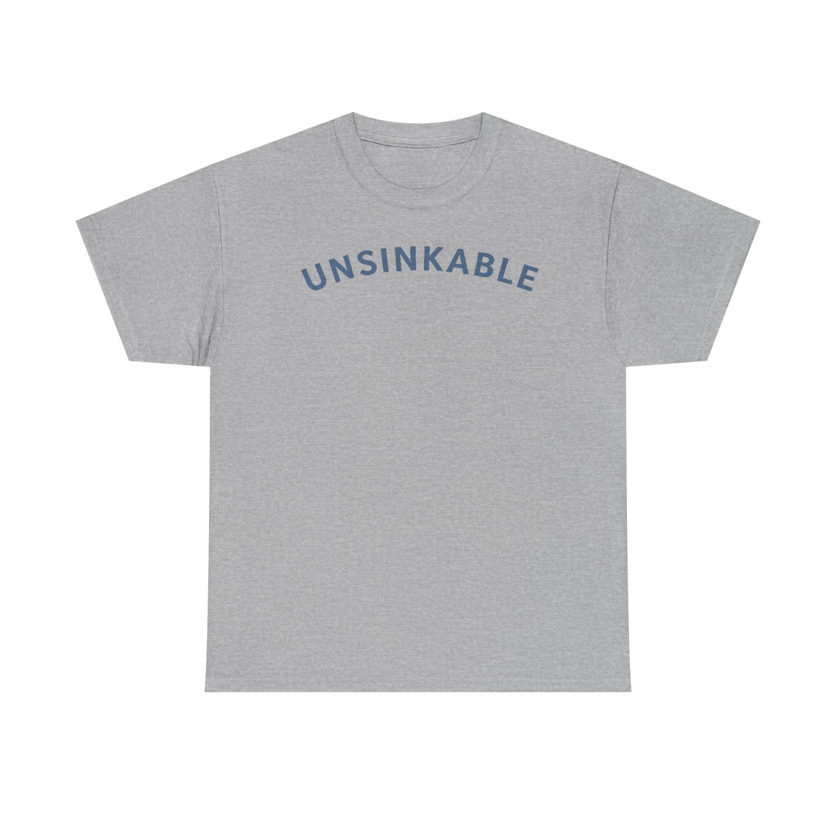 Unsinkable T-Shirt — "Anchored in Christ" Inspirational Christian Tee (Colossians 2:7)