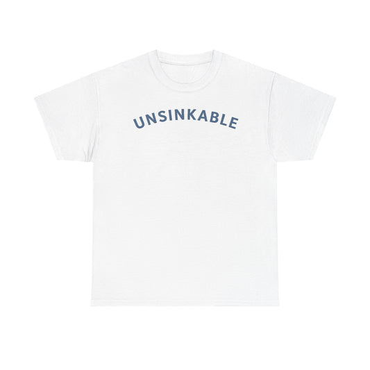 Unsinkable T-Shirt — "Anchored in Christ" Inspirational Christian Tee (Colossians 2:7)