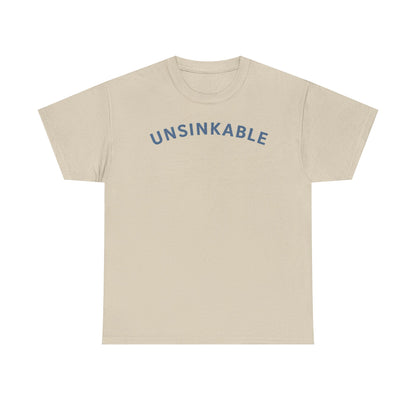 Unsinkable T-Shirt — "Anchored in Christ" Inspirational Christian Tee (Colossians 2:7)